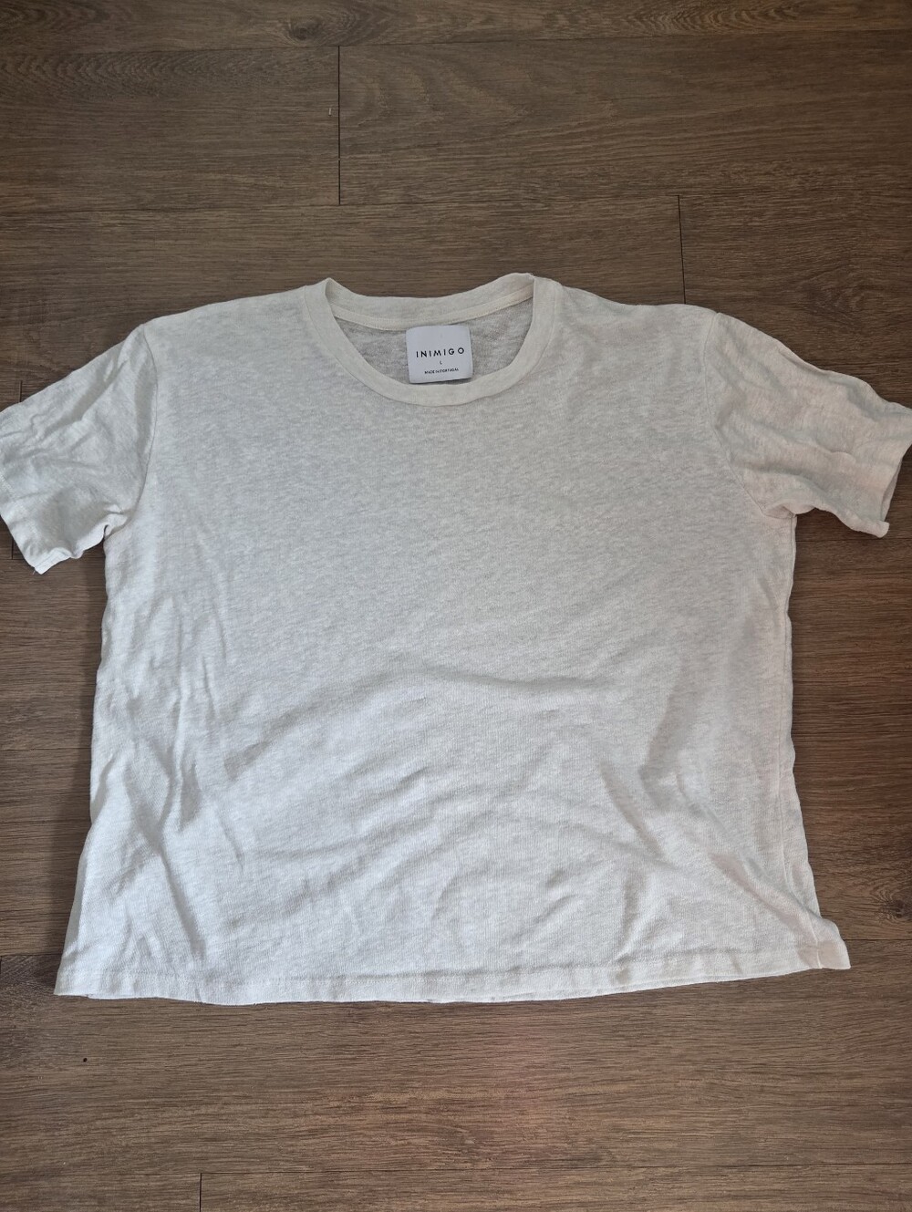 Inimigo natural linen women’s short sleeve top size large